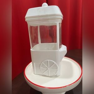 Target white popcorn cart jar